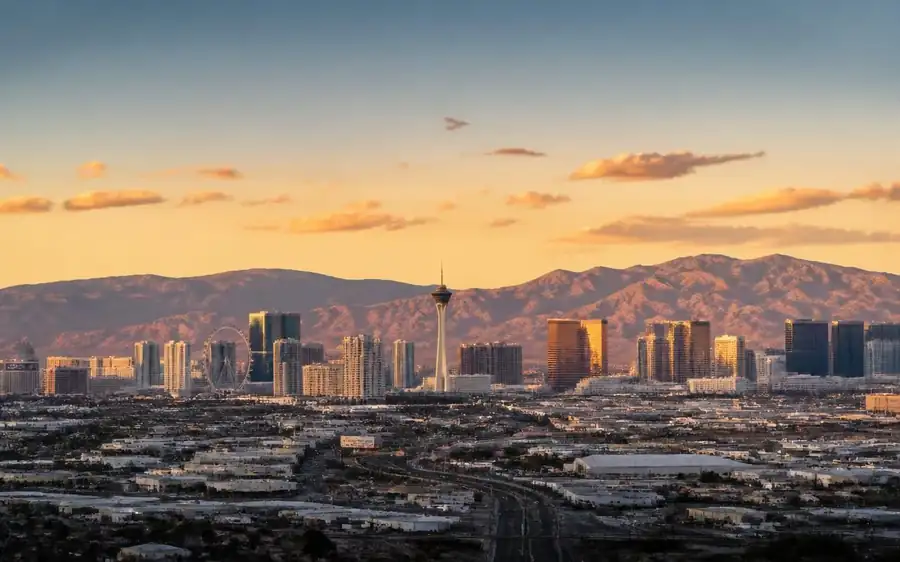 Las Vegas skyline in Nevada