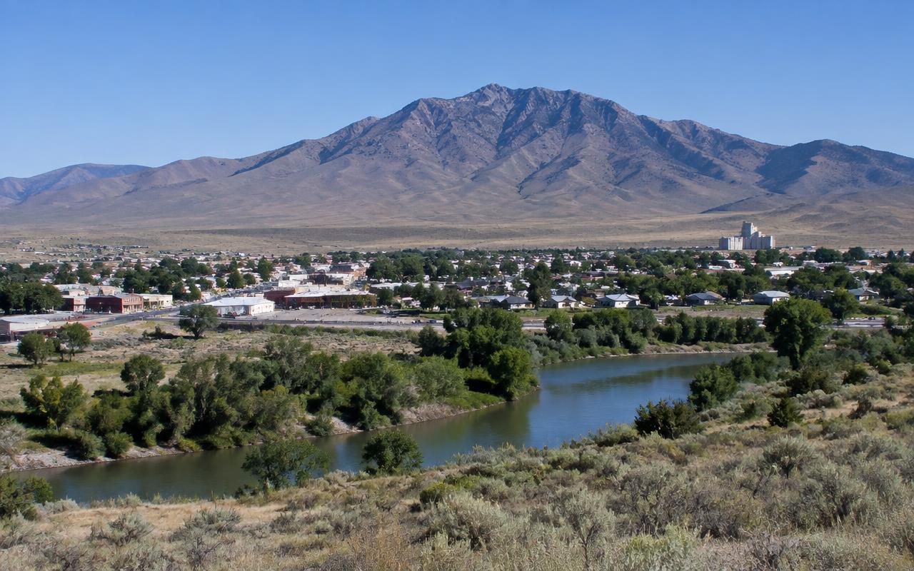 Winnemucca along the Humboldt River in Humboldt County, Nevada