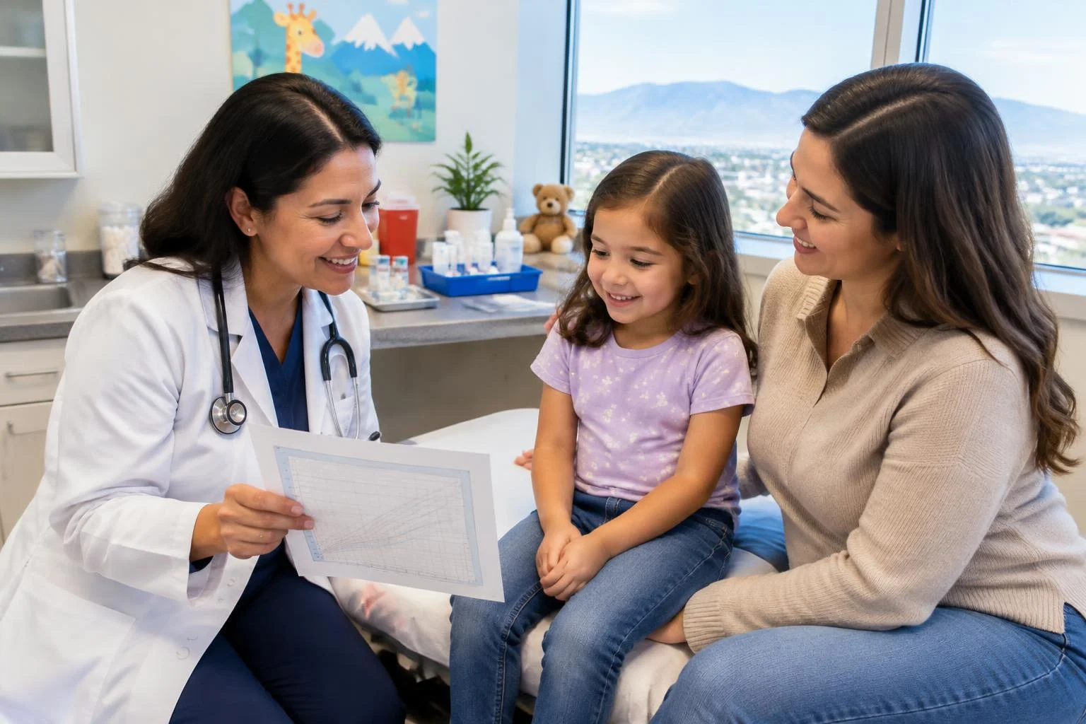 Pediatric billing specialist reviewing well-child visit and vaccine administration claims for a Nevada pediatric practice